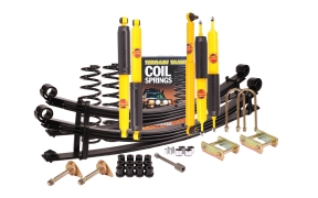 KIT DE SUSPENSION TERRAIN TAMER AVEC LAMES PARABOLIQUES +0-400KG REHAUSSE +40/50MM POUR TOYOTA LANDCRUISER 76