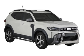 MARCHE PIEDS INOX POLI OVALE AVEC MARCHE EN ALUMINIUM POUR DACIA BIGSTER 2025+