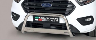 PROTECTION AVANT TUBULAIRE 63MM PARE BUFFLE INOX HOMOLOGUEE CE POUR FORD TRANSIT CUSTOM 2018-2022