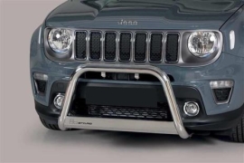 PROTECTION AVANT TUBULAIRE 63MM INOX HOMOLOGUEE CE POUR JEEP RENEGADE 2018-2019 ET FORD TRANSIT COURIER 2018+