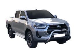 PROTECTION AVANT TUBULAIRE INOX 76MM HOMOLOGUEE POUR TOYOTA HILUX REVO A PARTIR DE 2021
