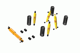 KIT DE SUSPENSION TERRAIN TAMER REHAUSSE +40MM POUR LAND ROVER DISCOVERY 1 (1991-99) ET RANGE ROVER (1972-95)
