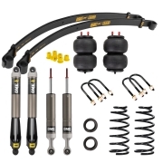 KIT SUSPENSION OME MT64 REHAUSSE +40MM LAMES PARABOLIQUE TARAGE MEDIUM POUR TOYOTA LAND CRUISER 76