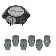 KIT VISSERIE 12X1.50 CHROME ET CACHE MOYEU (POUR UNE JANTE)