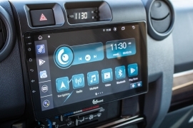 AUTORADIO ANDROID AUTO / CARPLAY 9 POUCES POUR TOYOTA LAND CRUISER SERIE 7 J71/76/78/79 2024+