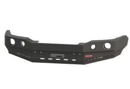 Pare-chocs avant de remplacement F4X4 en aluminium avec avec platine pour treuil  pour  Toyota Hilux  de 2011 à 2015 (version avec extensions d’ailes)