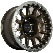 Jante aluminium renforcée EVO CORSE ATLAS BL (sans ring) bronze brillant 8x17 ET-40 pour Jeep Wrangler III (JK) (2007-2018) et Jeep Wrangler IV (JL) (2018+)