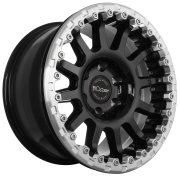 Jante aluminium renforcée EVO CORSE ATLAS BL (sans ring) noir brillant 8x17 ET-7 pour Toyota Tacoma