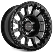 Jante Atlas NK Noir Brillant 8x17" ET-40 pour Nissan Patrol  II GR (1997-2009)