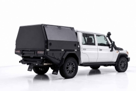 Plateau australien avec canopy AluBlack pour Toyota Land Cruiser 79 Double Cabine