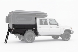 Kit plateau australien Alublack avec coffres de rangement compatible ModCAP pour Toyota Land Cruiser 79 double cabine
