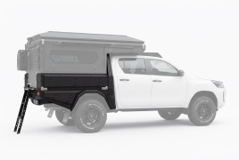 Kit plateau australien Alublack avec coffres de rangement compatible ModCAP pour Toyota Hilux 2016+ double cabine