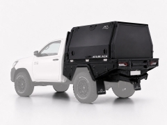 Kit plateau australien avec hardtop 3/4 Alublack pour Toyota Hilux 2016+ simple cabine