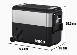 Réfrigérateur-congélateur ICECO JP50 Pro 50L simple compartiment noir
