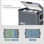 Réfrigérateur-congélateur ICECO VL Pro 45 L double compartiments gris