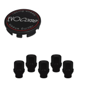 KIT VISSERIE 14X1.50 NOIR ET CACHE MOYEU (POUR UNE JANTE)