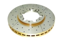 DISQUES AVANT PERCES RAINURES VENTILES DBA GOLD POUR NISSAN PATROL Y61 A PARTIR DE 1997