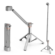 lampe télescopique d'extérieur LED OuTask TD-2 argent