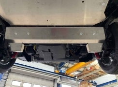blindage essieu arrière aluminium 4mm pour Dacia Duster Hybrid G150