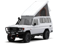 Toit relevable Alu-Cab Hercules G2 blanc pour Toyota Land Cruiser 75 & 78