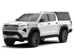 Hardtop Alu-Cab Explorer aluminium strié noir pour Toyota Hilux Travo 2026+ double cabine