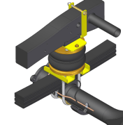 RENFORT DE SUSPENSION PNEUMATIQUE ARRIERE (BOUDINS) POUR FORD RANGER DE 2012 A 2022 (SANS COMPRESSEUR)