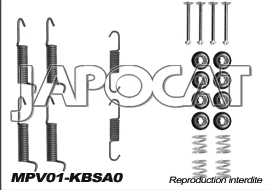 KIT de MONTAGE de MACHOIRES de Frein à Main