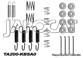 KIT de MONTAGE de MACHOIRES de Frein à Main