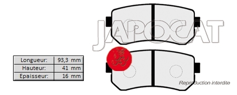 PLAQUETTES de FREIN Arrière