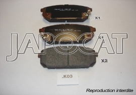 PLAQUETTES de FREIN Arrière 