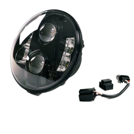 PROJECTEUR AVANT LED CODE / PHARE 7 POUCES ROND JEEP WRANGLER JK 