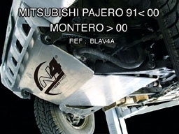 BLINDAGE AVANT 8MM N4 PAJERO II 91<00 / MONTERO 91<03