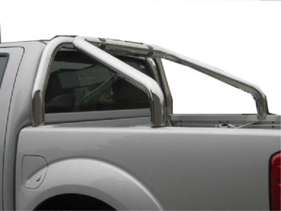 ROLL BAR INOX DOUBLE TUBE Ø 76MM POUR NISSAN NAVARA DE 2005 A 2015 