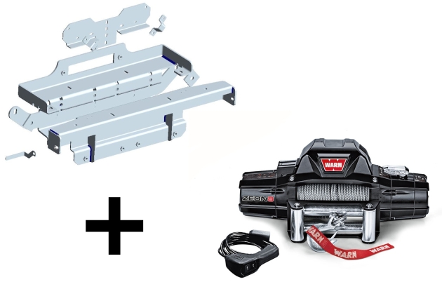 KIT DE MONTAGE INTEGRE AVEC TREUIL WARN ZEON 8 POUR VOLKSWAGEN AMAROK V6 A PARTIR DE 2016 