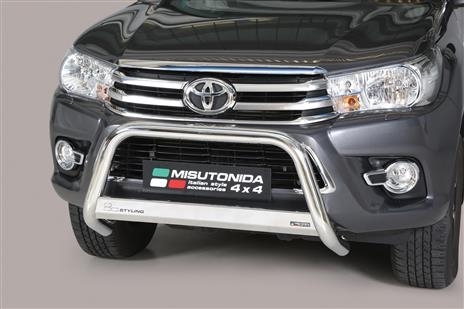 PROTECTION AVANT TUBULAIRE 63MM INOX HOMOLOGUEE CE POUR TOYOTA HILUX A PARTIR DE 2016-2020