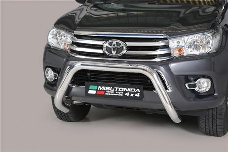 PROTECTION AVANT TUBULAIRE 76MM INOX HOMOLOGUEE CE POUR TOYOTA HILUX 2016-2020