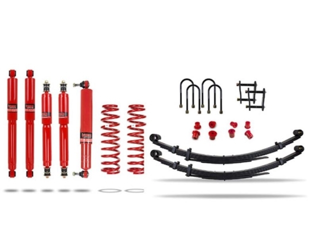 KIT DE SUSPENSION PEDDERS REHAUSSE + 50MM TARAGE EXTRA HEAVY DUTY POUR TOYOTA LANDCRUISER HZJ78-79
