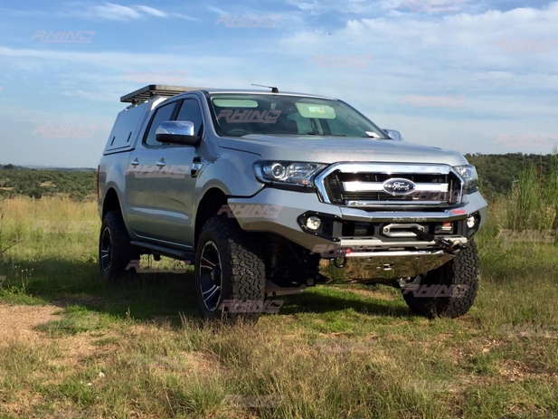 PARE CHOC DE REMPLACEMENT RHINO4X4 EVOLUTION 3D NOIR POUR FORD RANGER DE 2016 A 2019 AVEC PERÇAGE POUR RADAR
