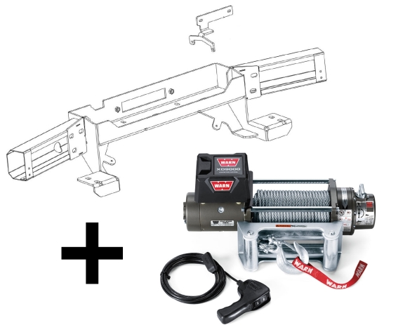 KIT DE MONTAGE INTEGRE AVEC TREUIL WARN XD9000 POUR TOYOTA LANDCRUISER 200 V8 