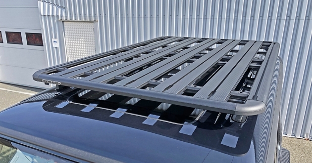 KIT GALERIE RHINO RACK PIONEER 6  2100 MM x 1430 MM POUR MERCEDES G 463 A PARTIR DE 2018 (PIEDS INCLUS)