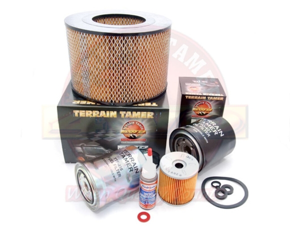 KIT 3 FILTRES TERRAIN TAMER TOYOTA LAND CRUISER HZJ73 (AVEC PREFILTRE A CARBURANT D'ORIGINE) 