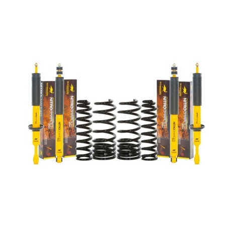 KIT DE SUSPENSION OME NITROCHARGER PLUS REHAUSSE +40/50MM TARAGE HD POUR TOYOTA KDJ120/125