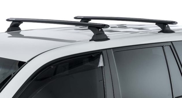 KIT 2 BARRES DE TOIT SPORTZ NOIRES 1260 MM ET PIEDS RHINO RACK POUR ISUZU D-MAX DOUBLE CABINE A PARTIR DE 2020