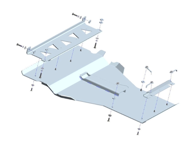 BLINDAGE AVANT 6MM EN ALUMINIUM POUR VW CRAFTER ET MAN TGE A PARTIR DE 2017 