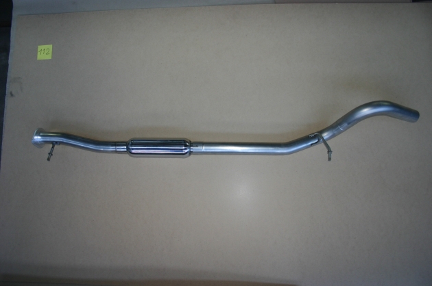 ECHAPPEMENT INOX : INTERMEDIAIRE AVEC SILENCIEUX POUR JEEP WRANGLER JKU 5 PORTES DE 2007-2010 2.8L CRD 177HP