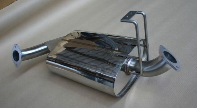 ECHAPPEMENT INOX : SILENCIEUX CENTRAL POUR TOYOTA LAND CRUISER KZJ70 DE 1993-1997 3.0L TD 125HP