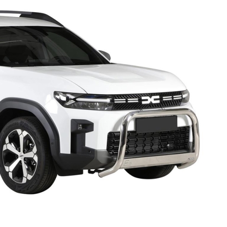 PROTECTION AVANT TUBULAIRE 63MM PARE BUFFLE INOX HOMOLOGUEE CE POUR DACIA BIGSTER 2025+