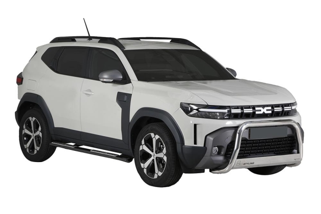 MARCHE PIEDS INOX POLI OVALE AVEC MARCHE EN ALUMINIUM POUR DACIA BIGSTER 2025+