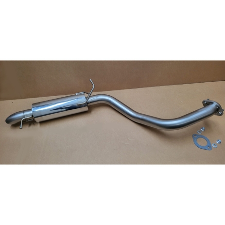 ECHAPPEMENT INOX : SILENCIEUX ARRIERE AVEC TUBE DE SORTIE POUR MITSUBISHI PAJERO DID 5 PORTES DE 2010-2018 3.2L TD 200HP