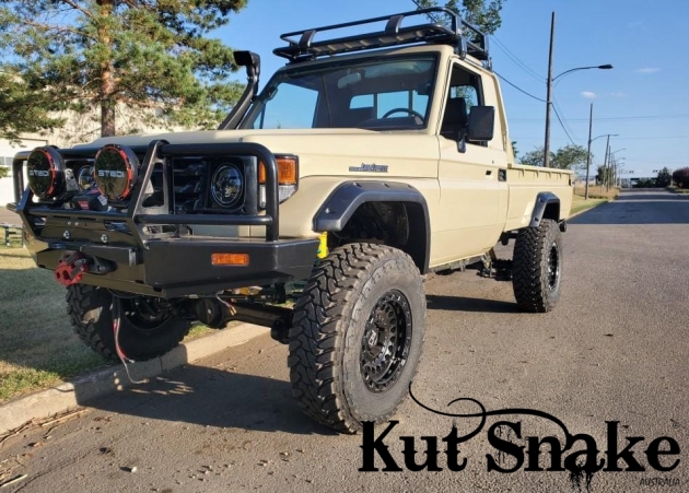 KIT ELARGISSEUR AILE 50MM POUR TOYOTA LAND CRUISER 75 ET 79 SIMPLE CABINE AVANT 2007